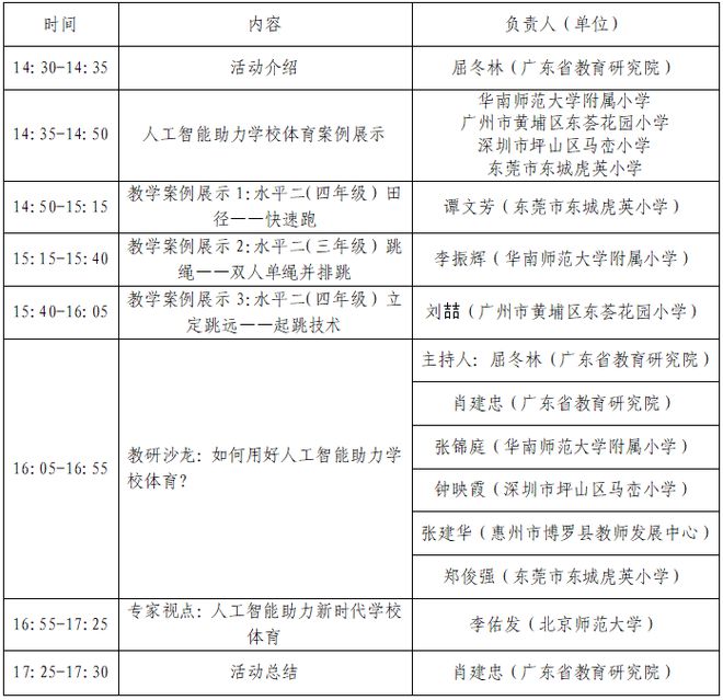 【预告】4月25日丨南方教研大讲堂第146场（体育与健康专场）：人工智能助力学校体育 提高以人成效(图1)