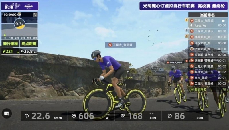 MetaSVS 光明随心订虚拟自行车联赛高校赛圆满收官开启校园体育新纪元！(图3)
