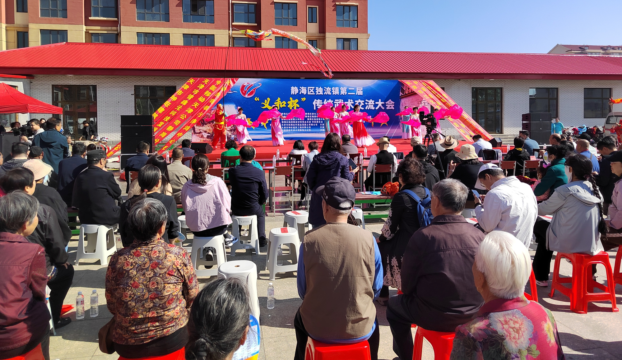 天津静海举办武术交流大会 运河古镇再掀“武林风”(图1)