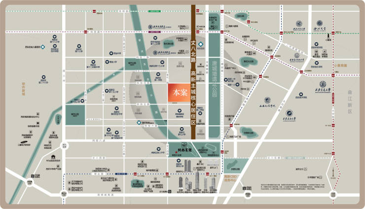 售楼中心]陕建锦泓府开发商厨卫全明学府环伺项目预售教育资源(图3)